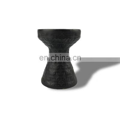 matte black pillar ceramic candle stand stick holders