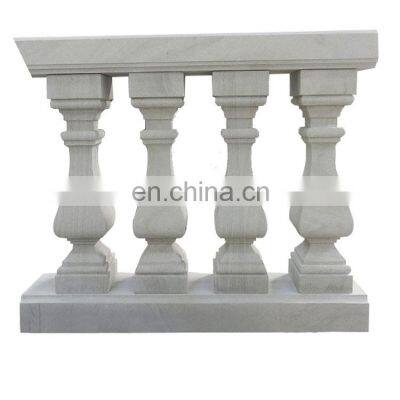 Sichuan Natural White Sandstone Pillars Balustrades For Decorative Sale columns Stone