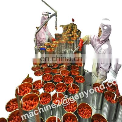 Factory Genyond fruit pineapple tomato peach canning sealing machine canned fruits processing plant production line price
