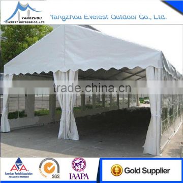 white cheap romantic marquee party wedding tent with tables and chairs
