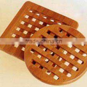 wholesale Custom Wooden Coaster bamboo roller coaster for kitchen