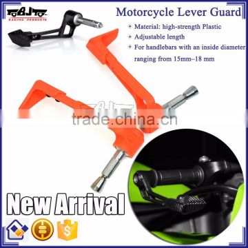 BJ-LG-004 Motorcycle Parts Orange Bent Style Plastic Motorcycle Brake Clutch Lever Guard