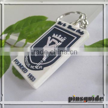 Supplier Custom Rubber Keychains 2D For Real Estate Promotion Gift