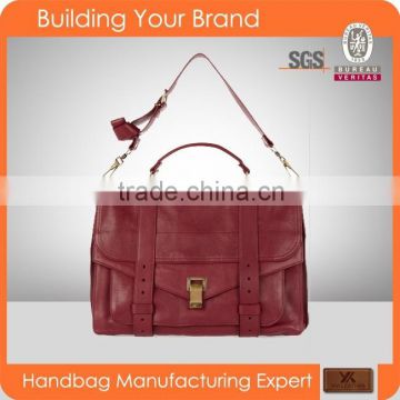 S042 Best Selling PU Leather Bag Classic Red Fashion Ladies Messenger Handbags