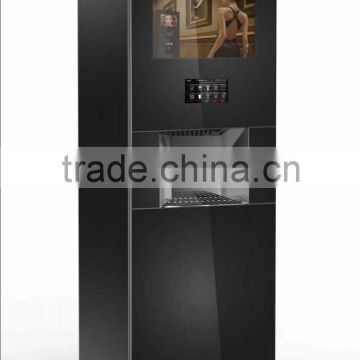IN7C foot standing instant coffee vending machine with 500 cups dispenser