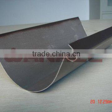 Half round U aluminium gutter system,rain gutter fittings, high quality China supplier