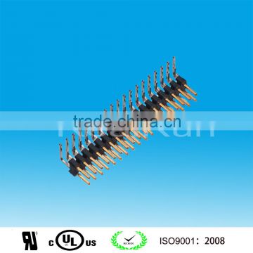 Connector China Supplier 2.54mm Double Row Angle Pin Header