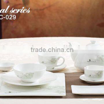 luxury fine bone china table set , fine porcelain 16pcs tea set