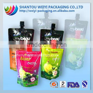 wholesale drink spout pouch bag with liquid packaging for juice