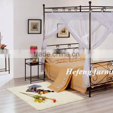 Elegant Demestic Queen Size Double Bed with Canopy
