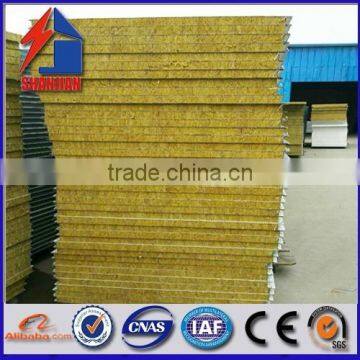 insulated fireproof rockwool sandwich panel