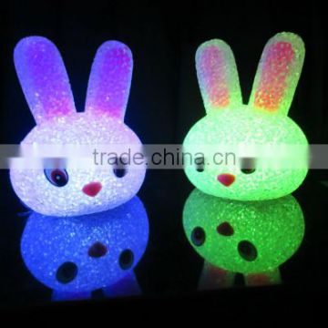 Toy23 Props animal rabbit LED Light Home Decor Crystal Led lamp
