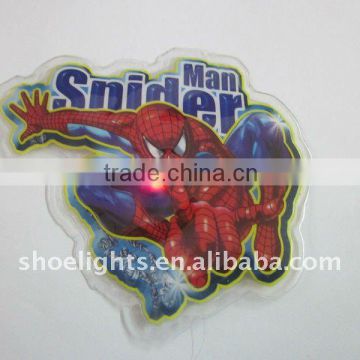 kids clothing PVC patches with LED light