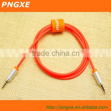 3.5mm male to male colorful stereo car aux audio cable