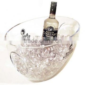 champagne bowl ice bucket with handles