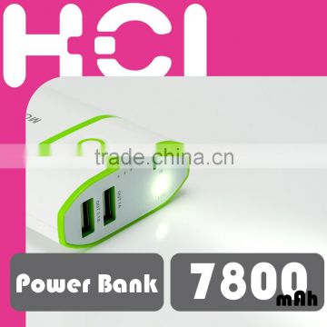 7800mAh Portable Mobile USB Charger Power Bank for Smart Phone
