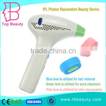 560-1200nm 3 In1 Home Replaceable Lamp Ipl Hair Removal Chest Hair Removal Skin Rejuvenation Machine Home With CE For Sale Shrink Trichopore