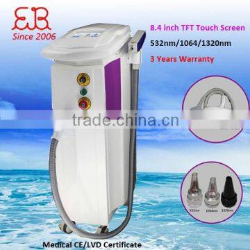 800mj Vertical Q Switched Nd Yag Laser Tattoo Removal/body Tattoo Removal Machine For Sale Hori Naevus Removal