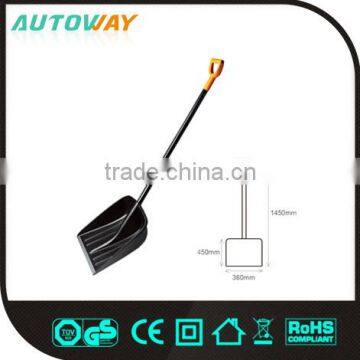 aluminum handle black snow shovel (with plastic blade)