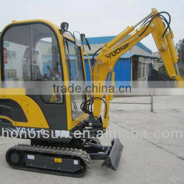 yuchai YC15-8 mini excavator/1.5 ton crawler excavator