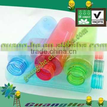 Non-toxic and harmless solid color/transparent PLA plastic bottle for cosmetic