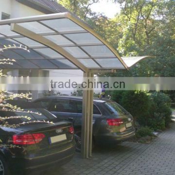 Easy construction building material polycarbonate bus stop and carport
