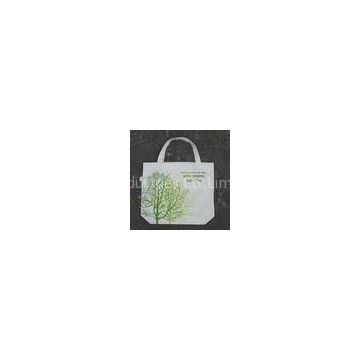 White Non-woven Fabric Recycled Shopping Bags With Logo Printed For Supermarket