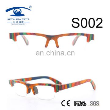 half frame new arrival candy wood glasses