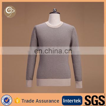100% cotton 7GG knitted sweater