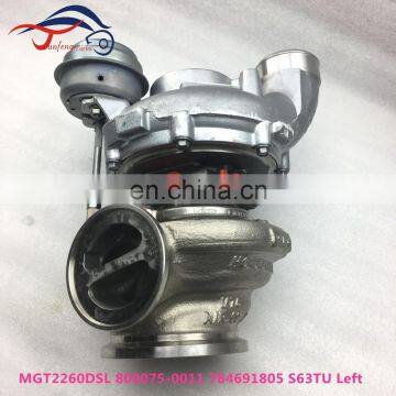 Original twin Turbo MGT2260DSL left 800075-0011 S63B44 S63 Engine Turbocharger for BMW M5 M6 F10 F12 F13 E71 S63TU Euro 5 Engine