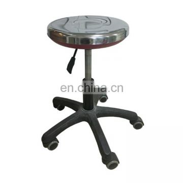 Stainless steel lab stool anti static chair with wheels casters Guangzhou china furniture supplies