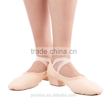 Women Split-sole Heel Canvas Dance Shoes (5541A)