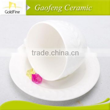 180 ml bone china cup and saucer made in china