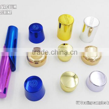 CICEL provide perfume caps bottles painting line/ cosmetic caps coating machine /vacuum coating+uv painting complete solution