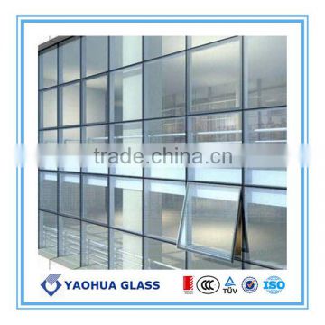 best price shaped double glass colored window glass