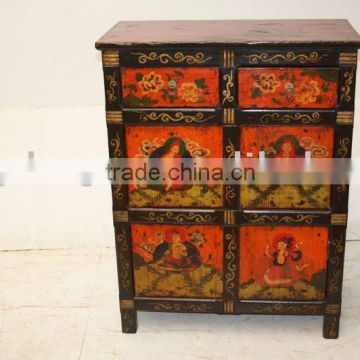 Tibet hand painted cabinet