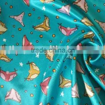 100% Polyester Printed Satin Fabric with shiny finishing