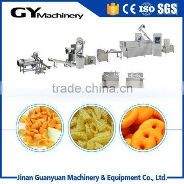 Hot sale wheat flour snack machine/fried bugles chips production line