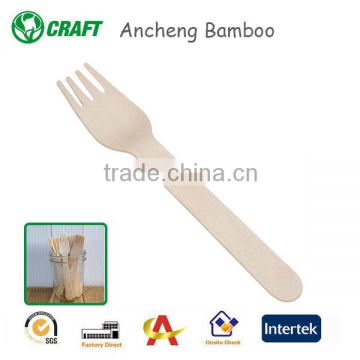 environmental disposable wooden olive fork