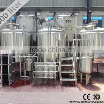 1500 L craft stainless steel steam heating method beer brewery for sale