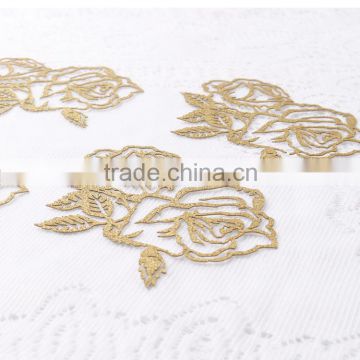 iron on diamond rose flower beaded for shawl dokoh patch