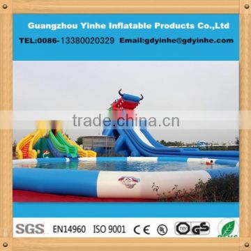 2015 best sale giant inflatable water park adults