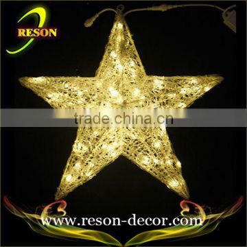 D:60cm warm white five star outdoor led christmas star