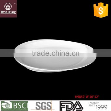 H9857 wholesale oem white corundum porcelain ceramic soup dishes
