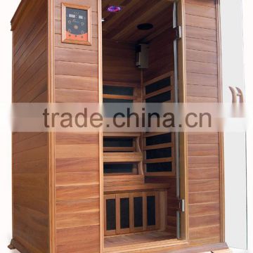 healthland far infrared carbon red cedar sauna room 2 person indoor sauna