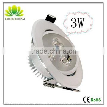 Hot sale 3w led panel ceiling light with ce rohs approved