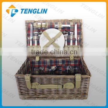 2 Person wholesale wicker picnic basket