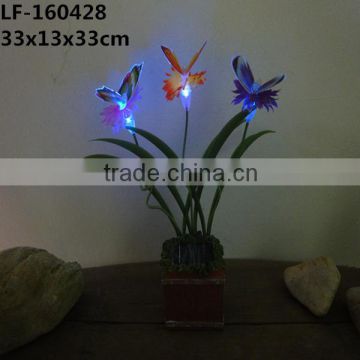 Plastic butterfly optical fibers Plug-in decoration