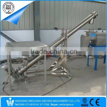 Stainless steel flexible screw conveyor for plastic powder, food, pharm, metallurgy powder