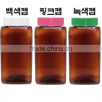 Medicine Bottle Safety Cap 500ml Square Brown
